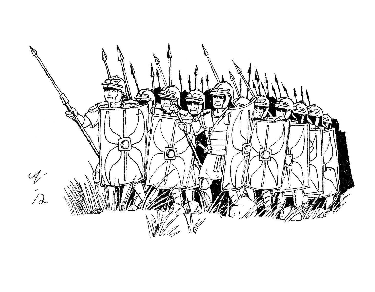 Римская армия рисунок