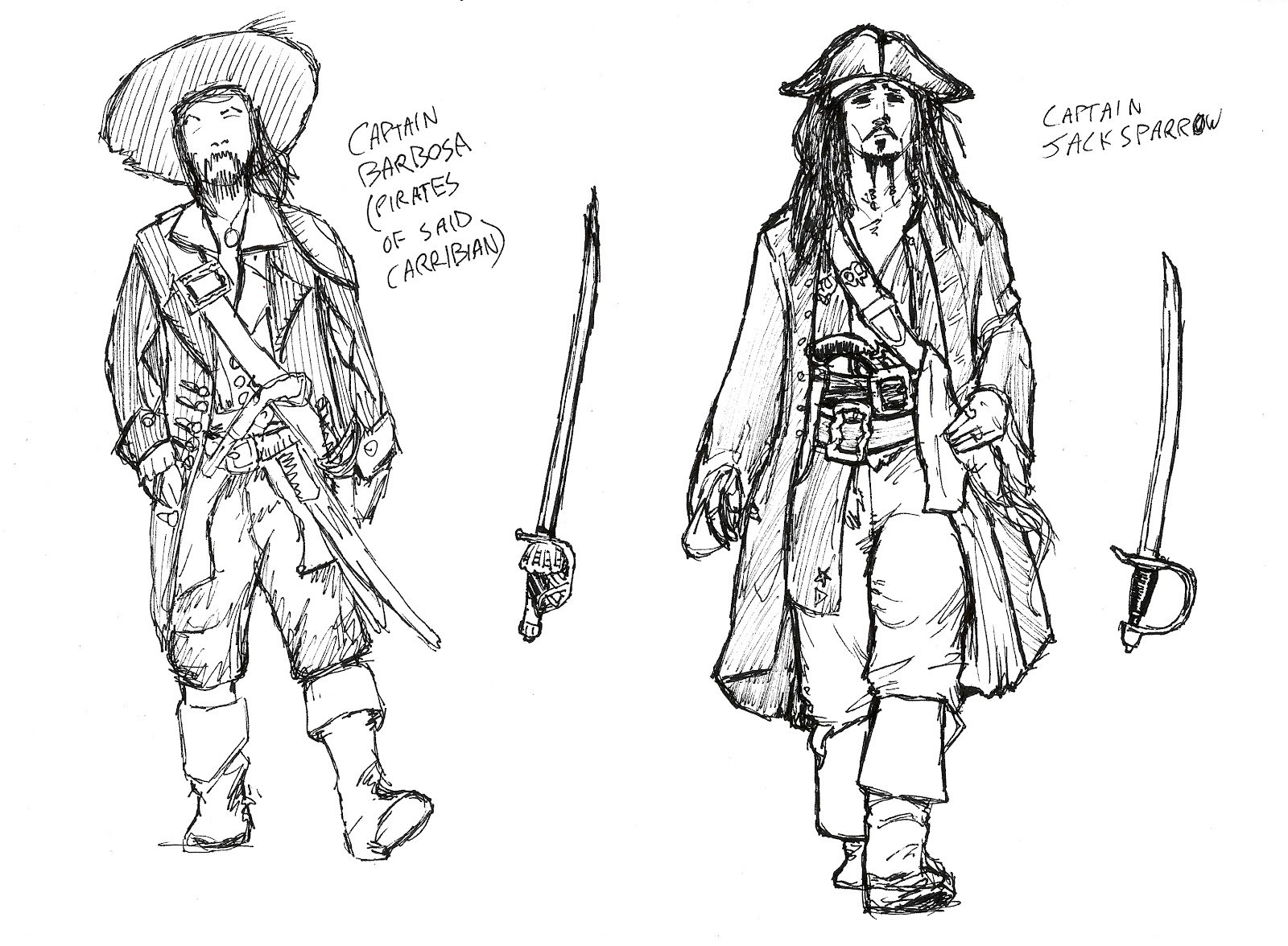 Рисунки пиратов для срисовки
