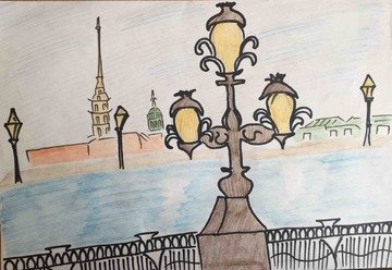 Эскиз уличного фонаря