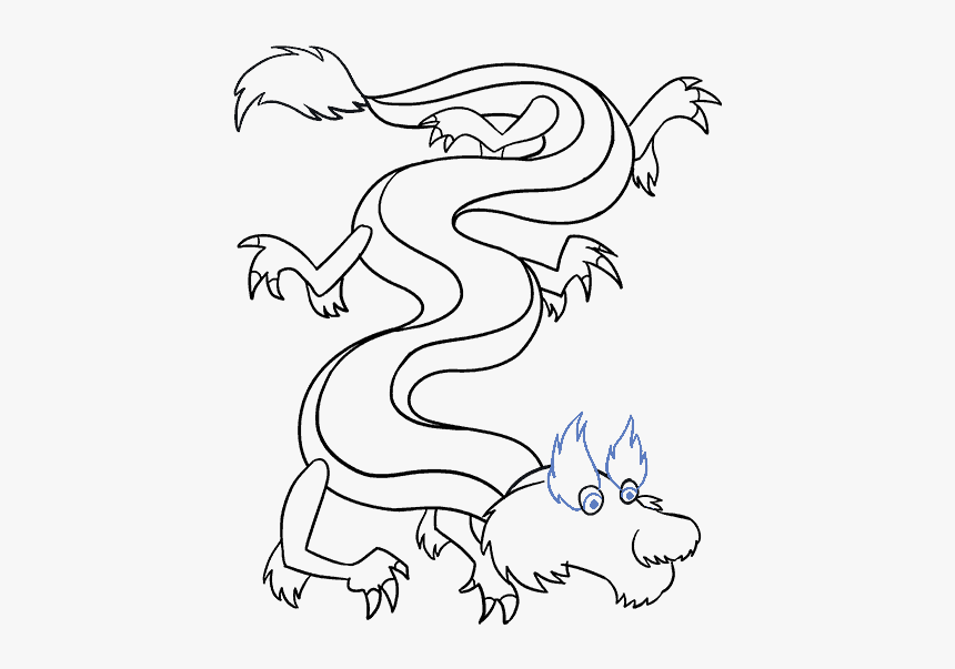 Китайский дракон рисунок для детей