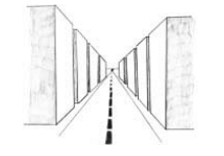 Линейная перспектива раскраска