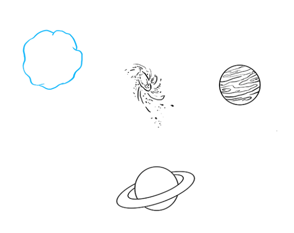 Рисуем космос пошагово. Космос рисунок карандашом. Рисунок космос для срисовки. Рисунок космоса карандашом для срисовки. Рисование пошагово космас.
