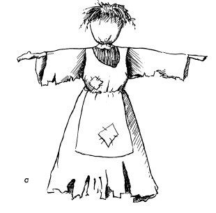 Рисование чучела Масленицы