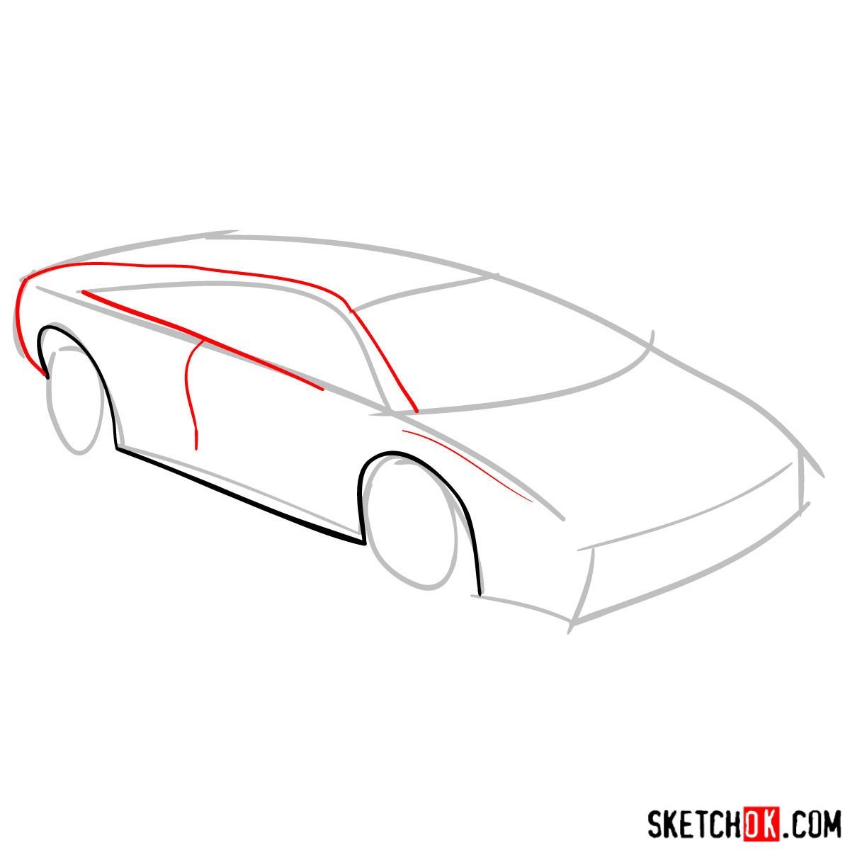 Как нарисовать Lamborghini поэтапно