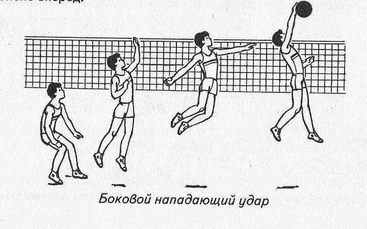Нападающая удар в волейболе