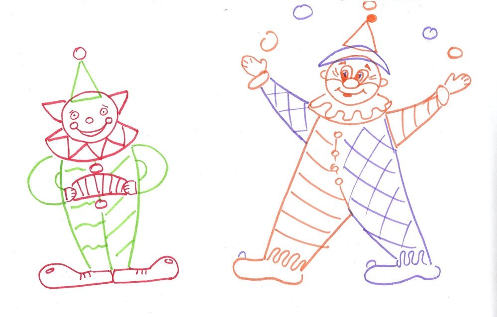 Клоун схема. Клоун поэтапное рисование для детей. Рисование клоуна для детей. Поэтапное рисование клоуна для дошкольников. Поэтапное рисование клоуна в старшей группе.