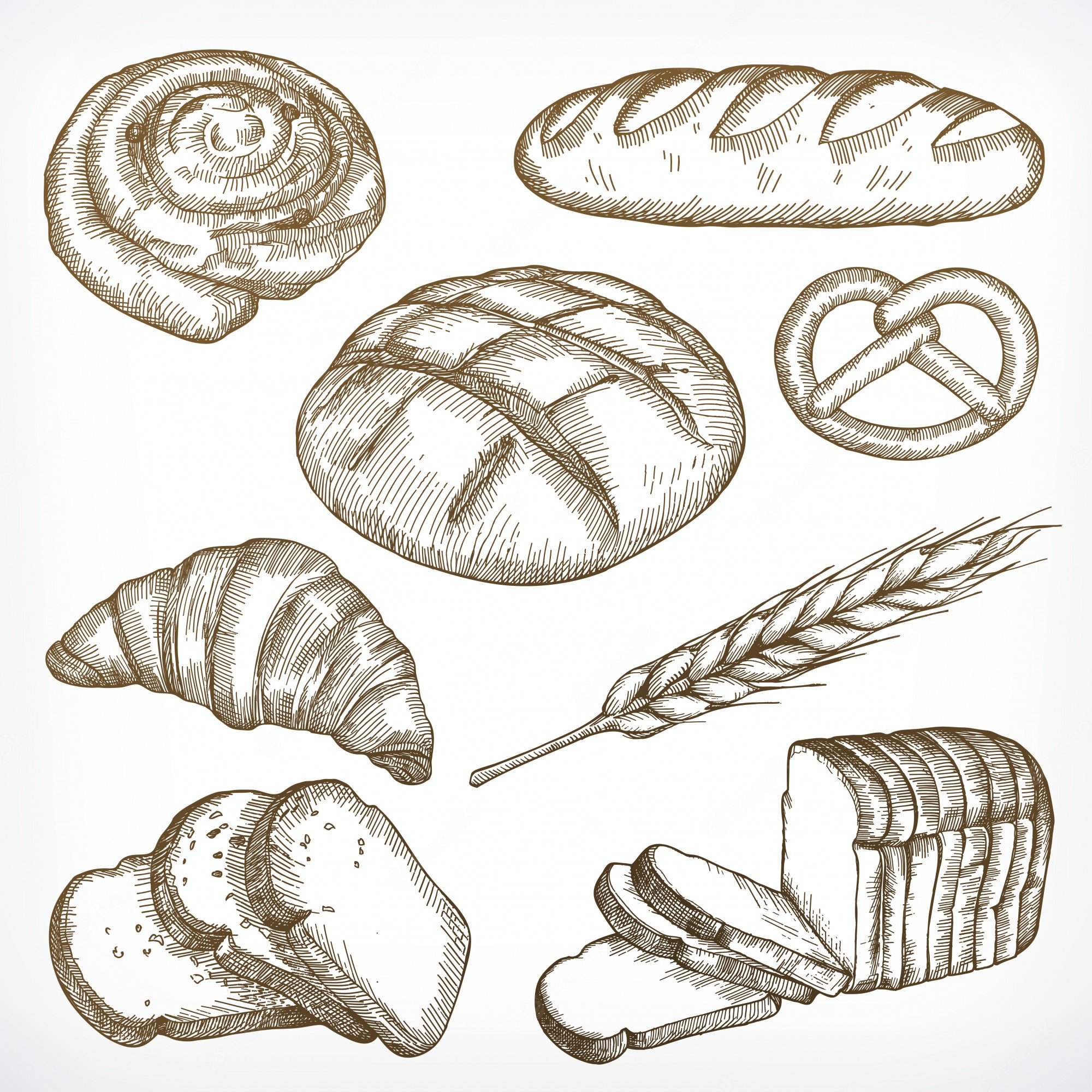 Рисование хлебобулочные изделия