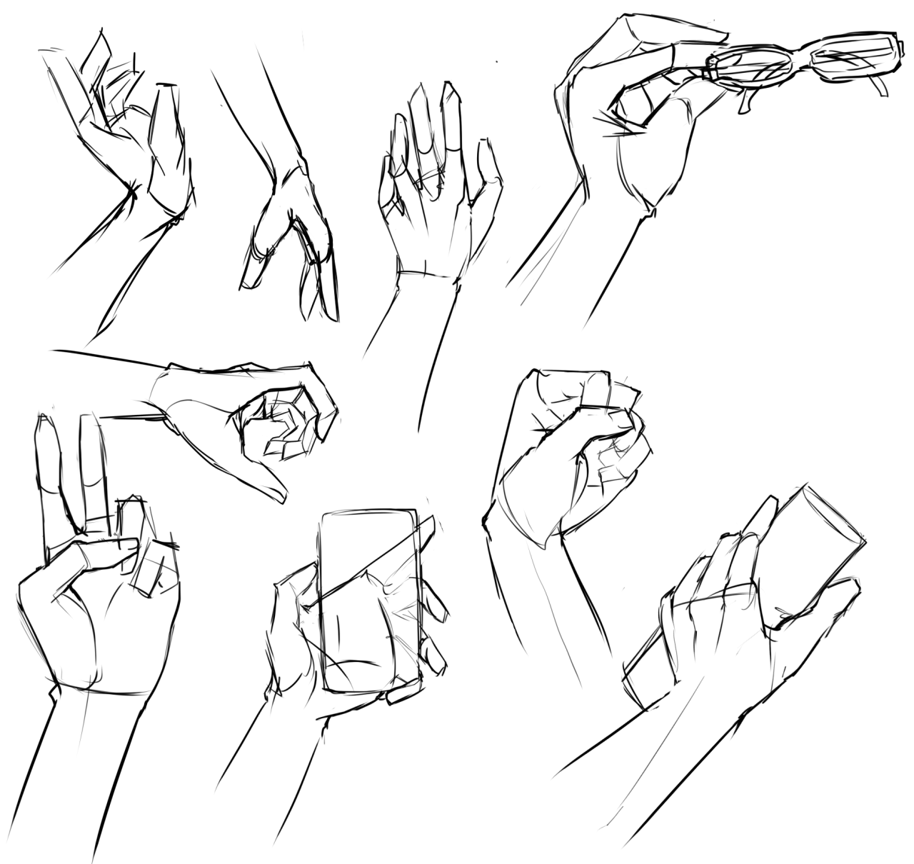 Руки для рисования держание