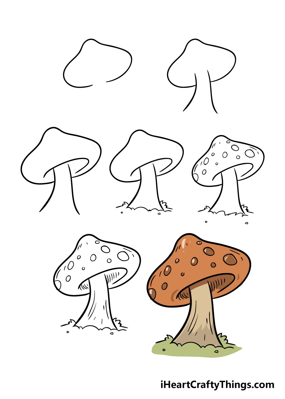 Грибы поэтапно. Рисунки грибов. Гриб рисунок. Рисунки грибов карандашом. Грибы рисунок легкий.