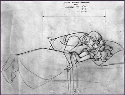 Спящая красавица эскиз