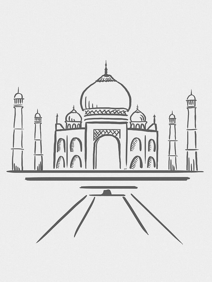 Как нарисовать мечеть легко