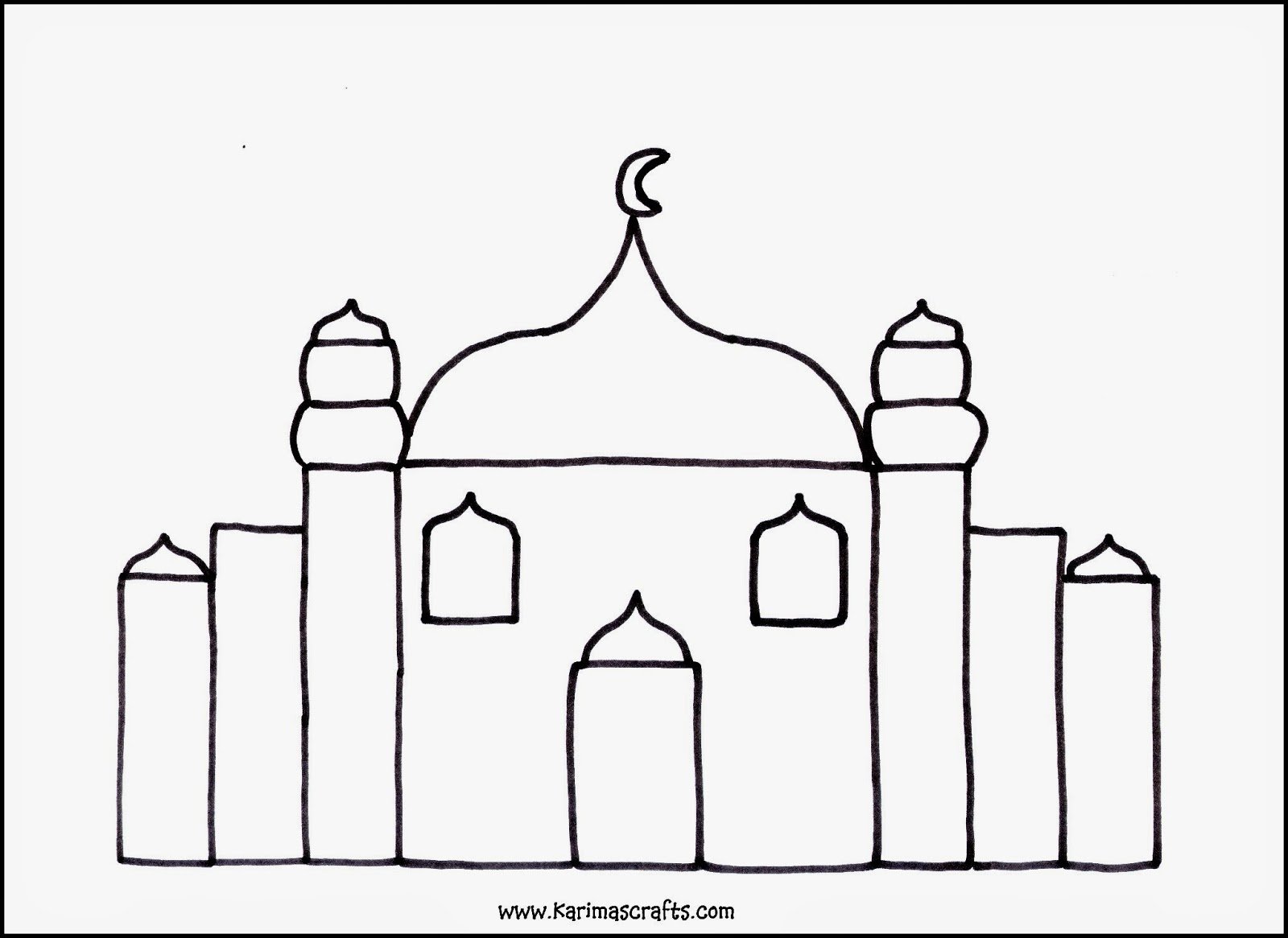 Раскраски храма и мечети