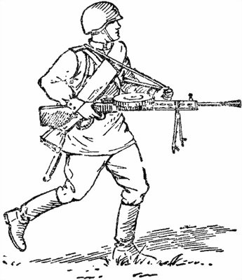 Солдат с пулеметом раскраска