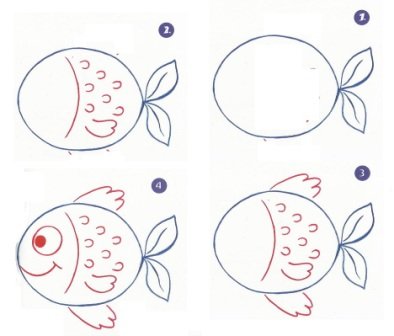 Алгоритм рисования рыбки