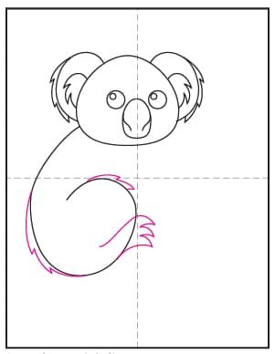 Коала поэтапное рисование