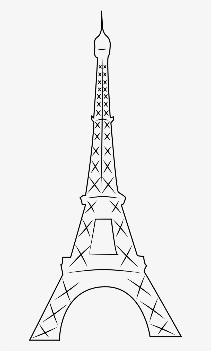 Эльфивая башня в Париже рисунок