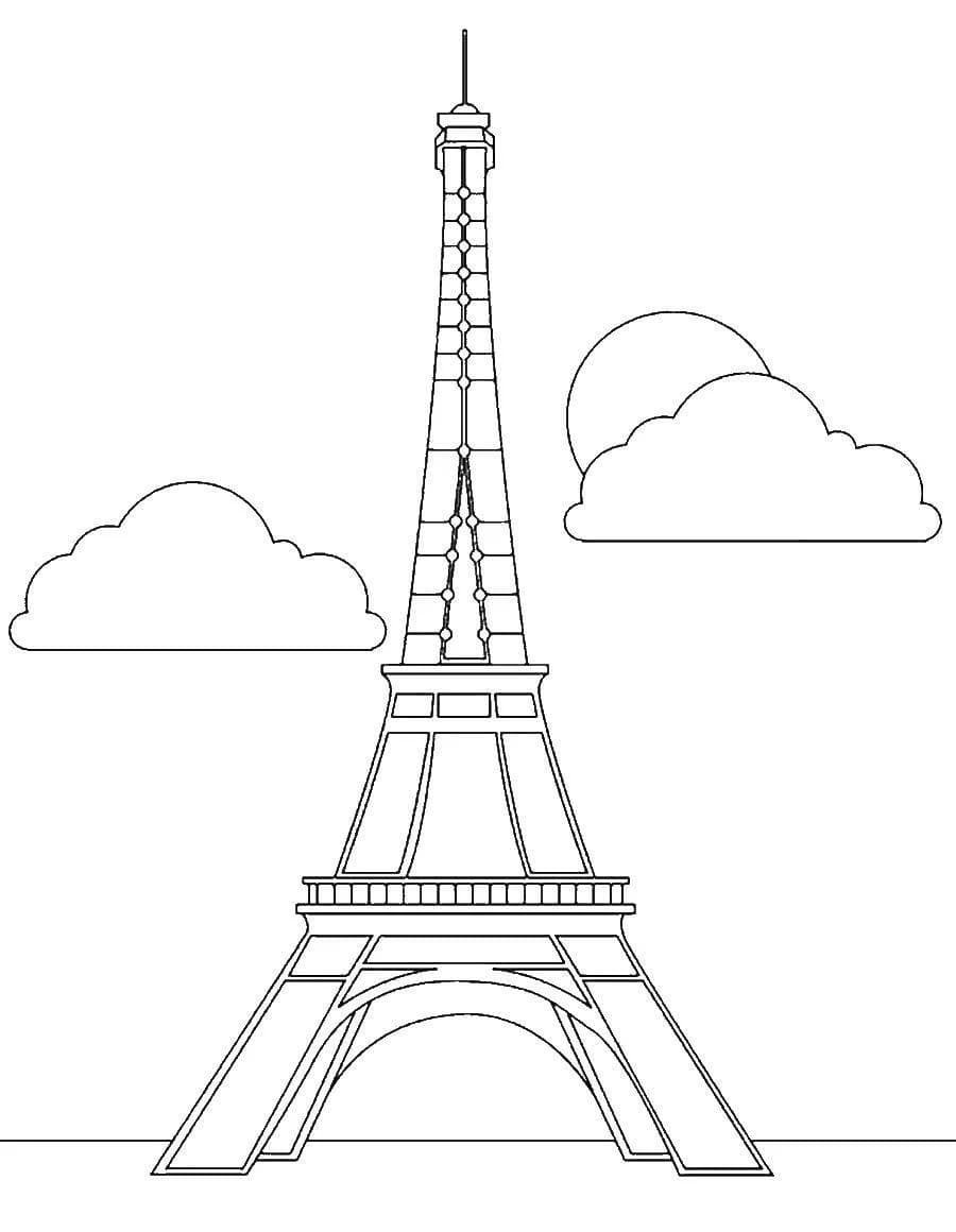 Эйфелева башня Франции для детей