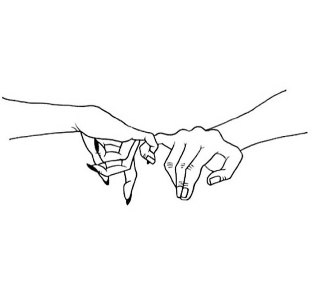 Руки тянутся друг к другу