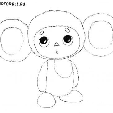 Чебурашка штриховка