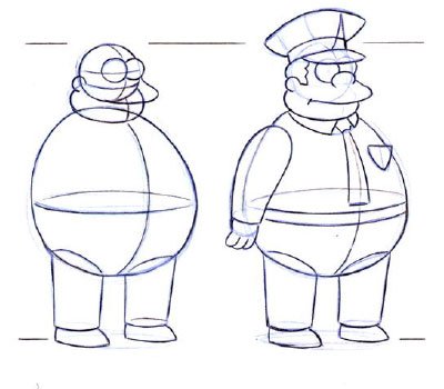 Поэтапное рисование полицейского