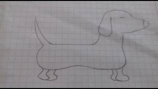 Рисуем собаку таксу как нарисовать с детьми пошагово