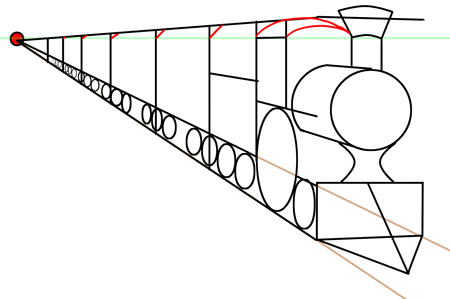 Поезд рисунок карандашом