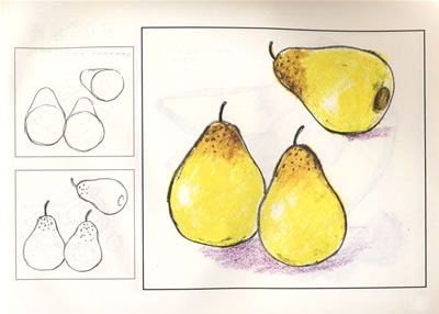 Рисование груша в средней группе