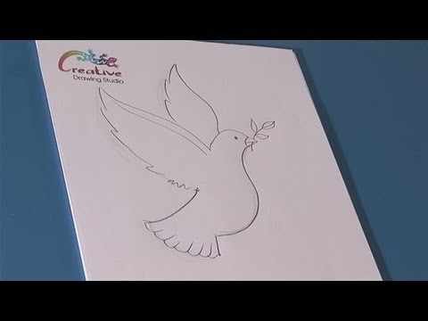Как рисовать голубя поэтапно на 9 мая