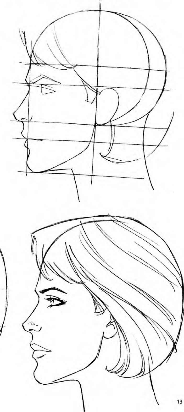 Профиль поэтапно. Эскиз головы с боку. Эскиз лица с боку. Лицо сбоку рисунок. Рисование человека в профиль.