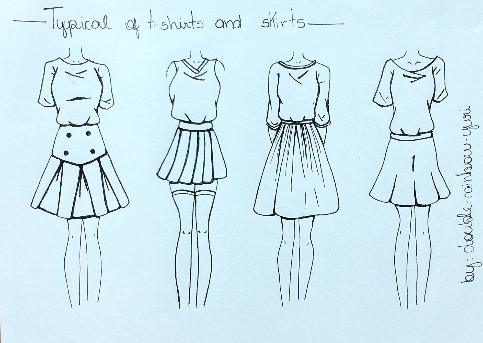 Одежда для рисования юбки