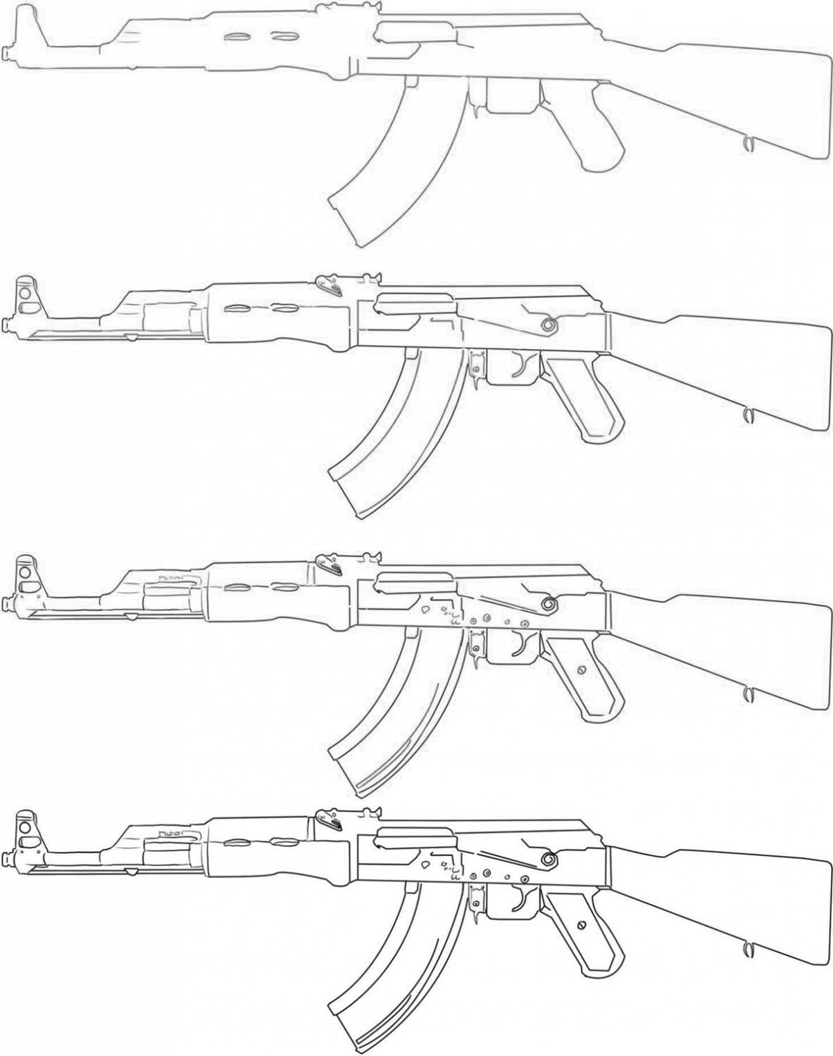 АК-47 автомат чертежи