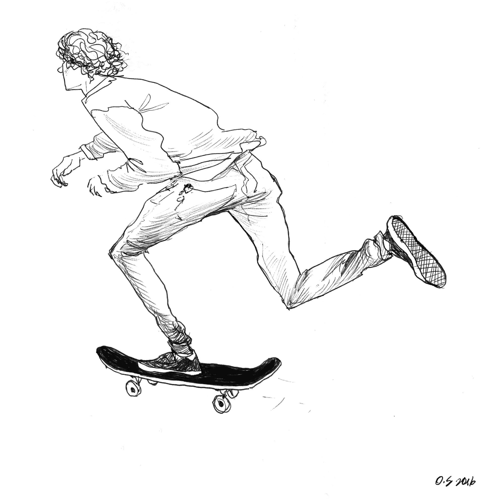 Скейтборд рисунок