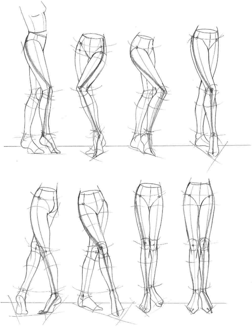 Рисование ног