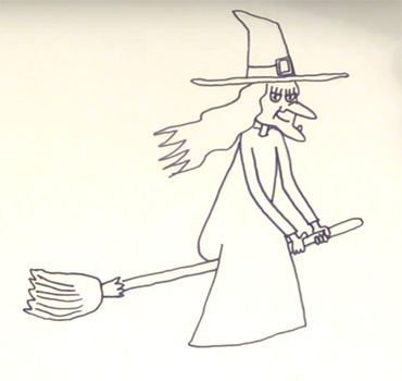 Разукрашки Хэллоуин ведьмы