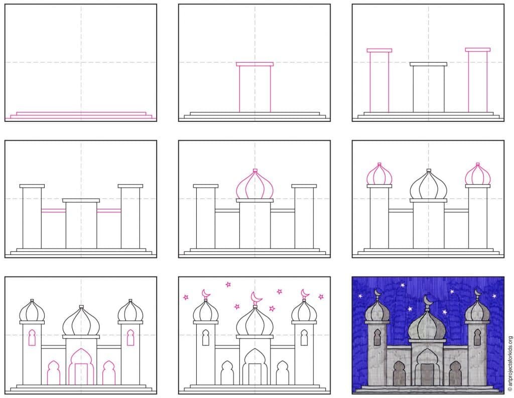 Схема мечети рисунок