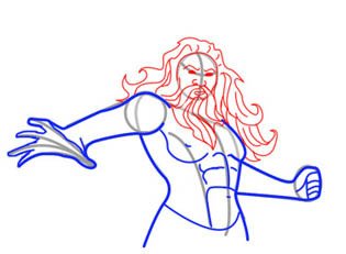 Как нарисовать Нептуна поэтапно