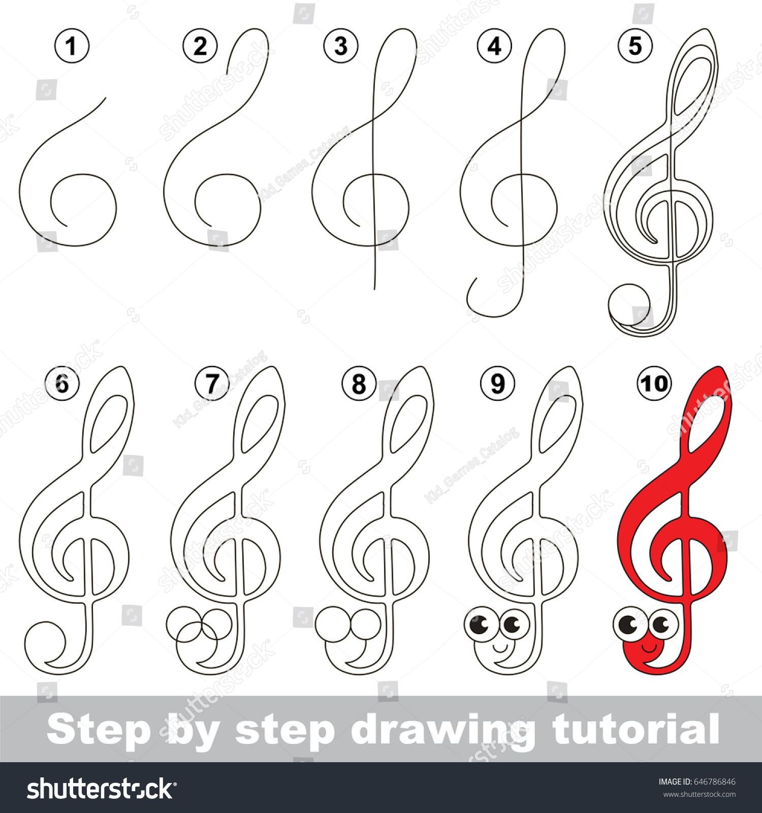 Научиться рисовать скрипичный ключ