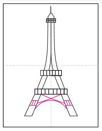 Несложный рисунок башни