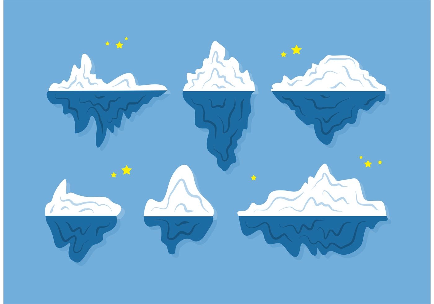 Векторная иллюстрация айсберга