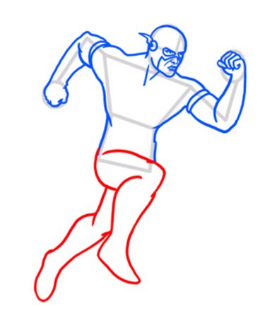 Рисунок флеша по этапно