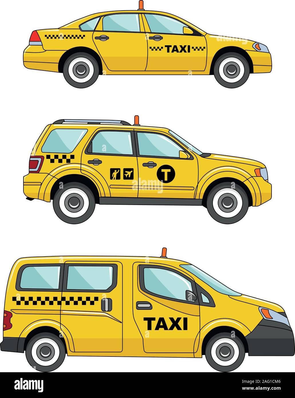 Нарисовать машину такси