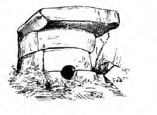 Дольмены в Краснодарском крае чёрно белые