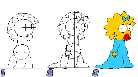 Рисунки по этапно симпсоны