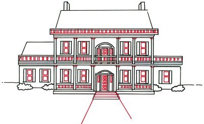 Усадьба рисование