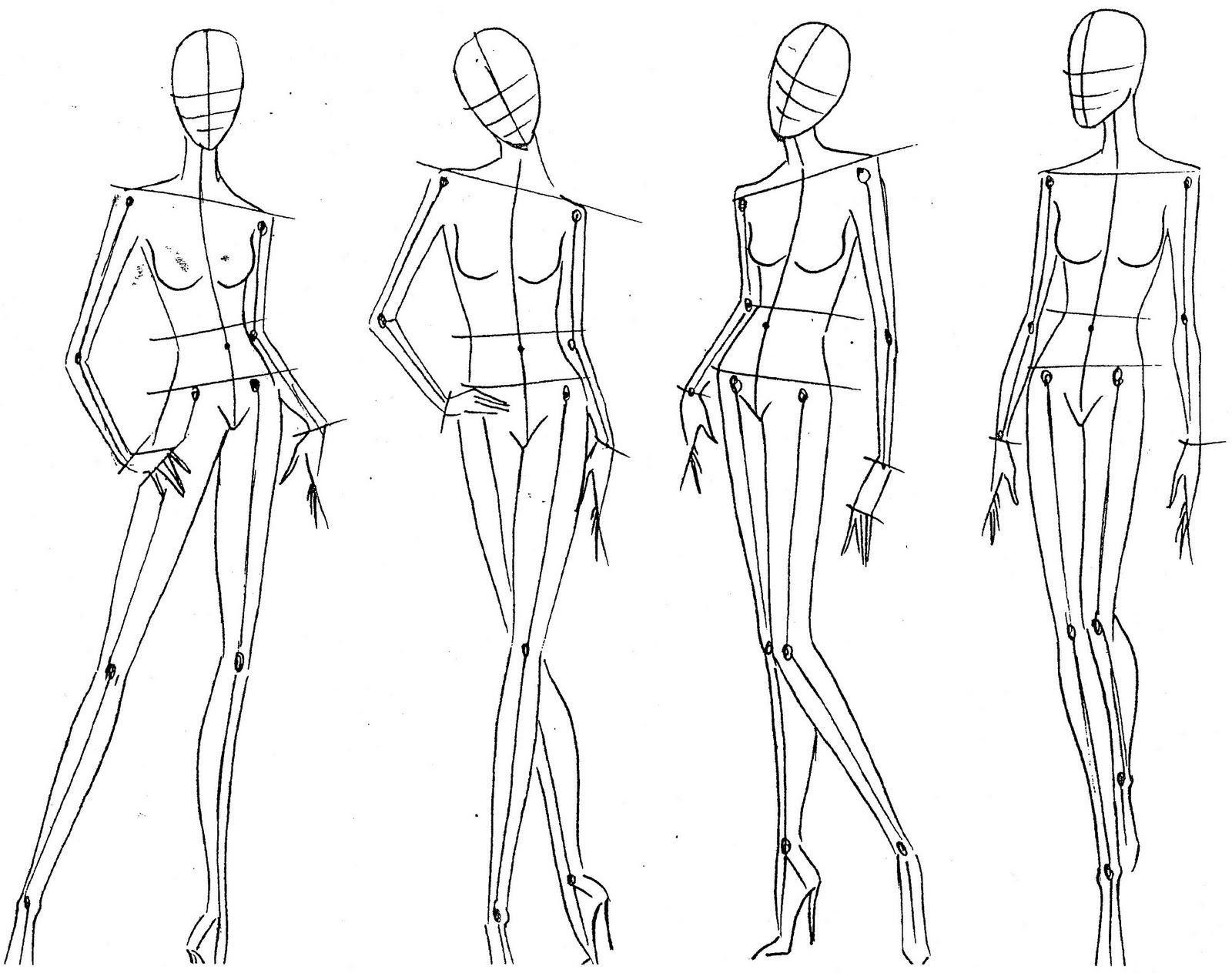 Модели для рисования одежды