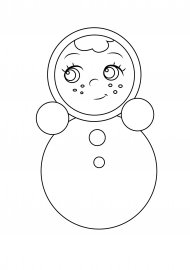 Неваляшка игрушка вектор