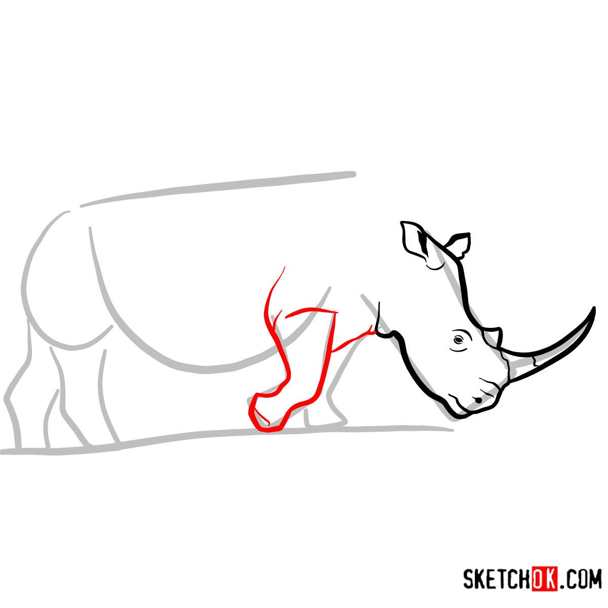Как нарисовать носорога Стив бот