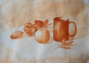 Гризайль сангиной