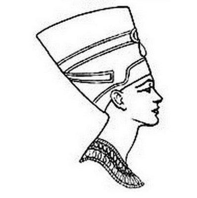 Нефертити царица Египта тату