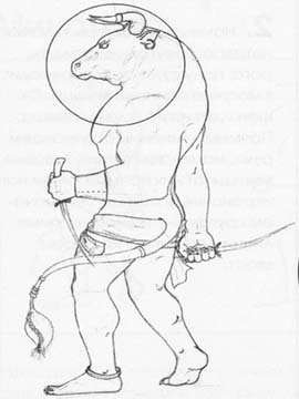 Рисунок к мифу Тесей и Минотавр